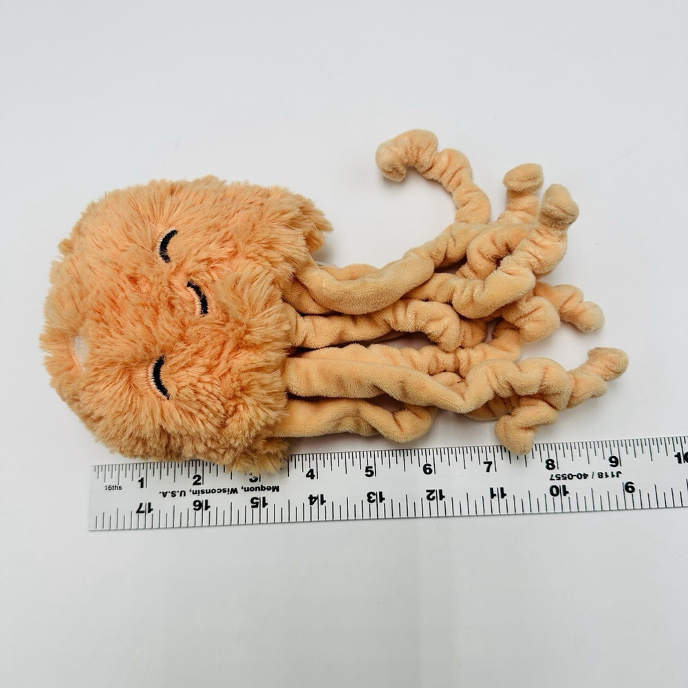 Slumberkins Mini Jellyfish Super Soft Stuffed Animal Plush Peach Octopus 8" - Picture 4 of 7